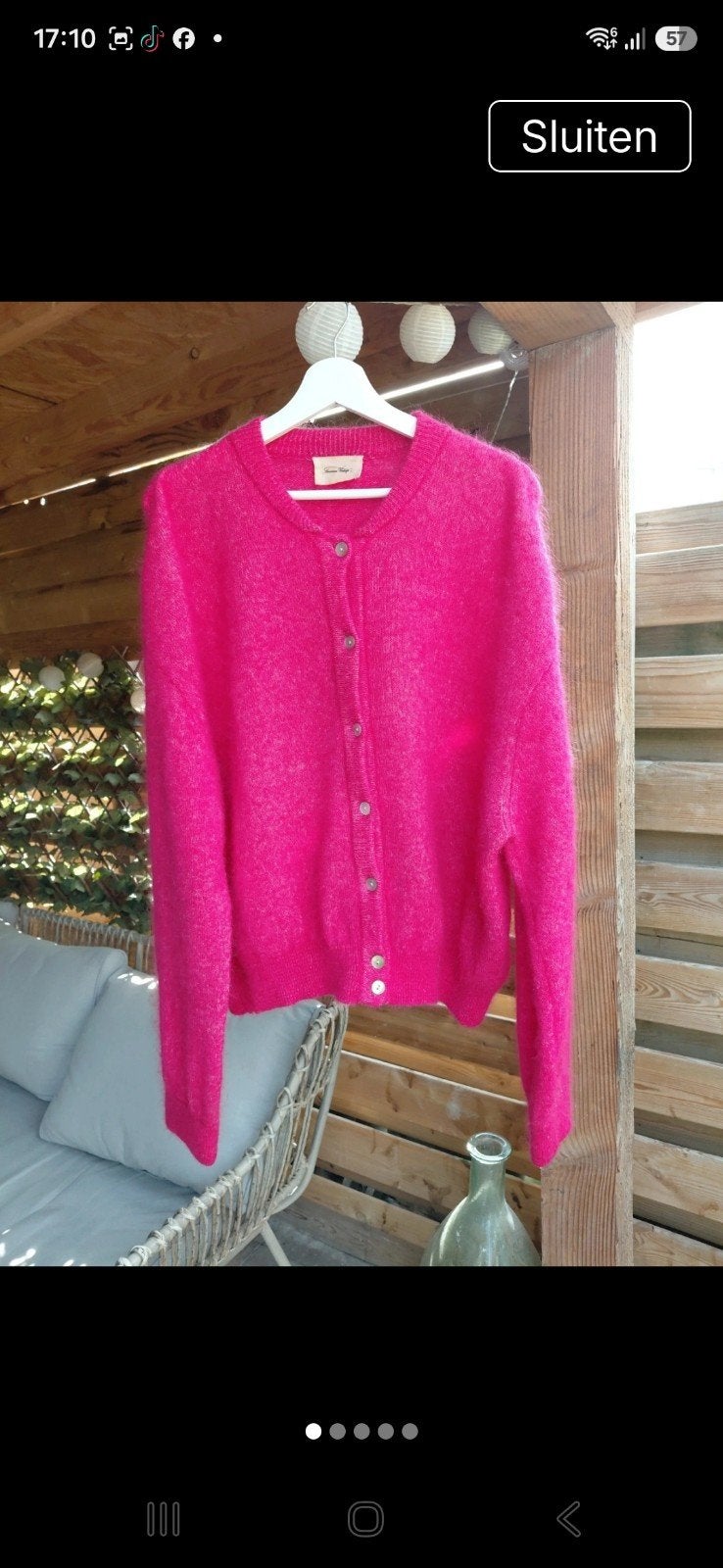 American Vintage Roze Vest Maat M/L, Kleding | Dames, Truien en Vesten, Maat 38/40 (M), Ophalen of Verzenden, Zo goed als nieuw