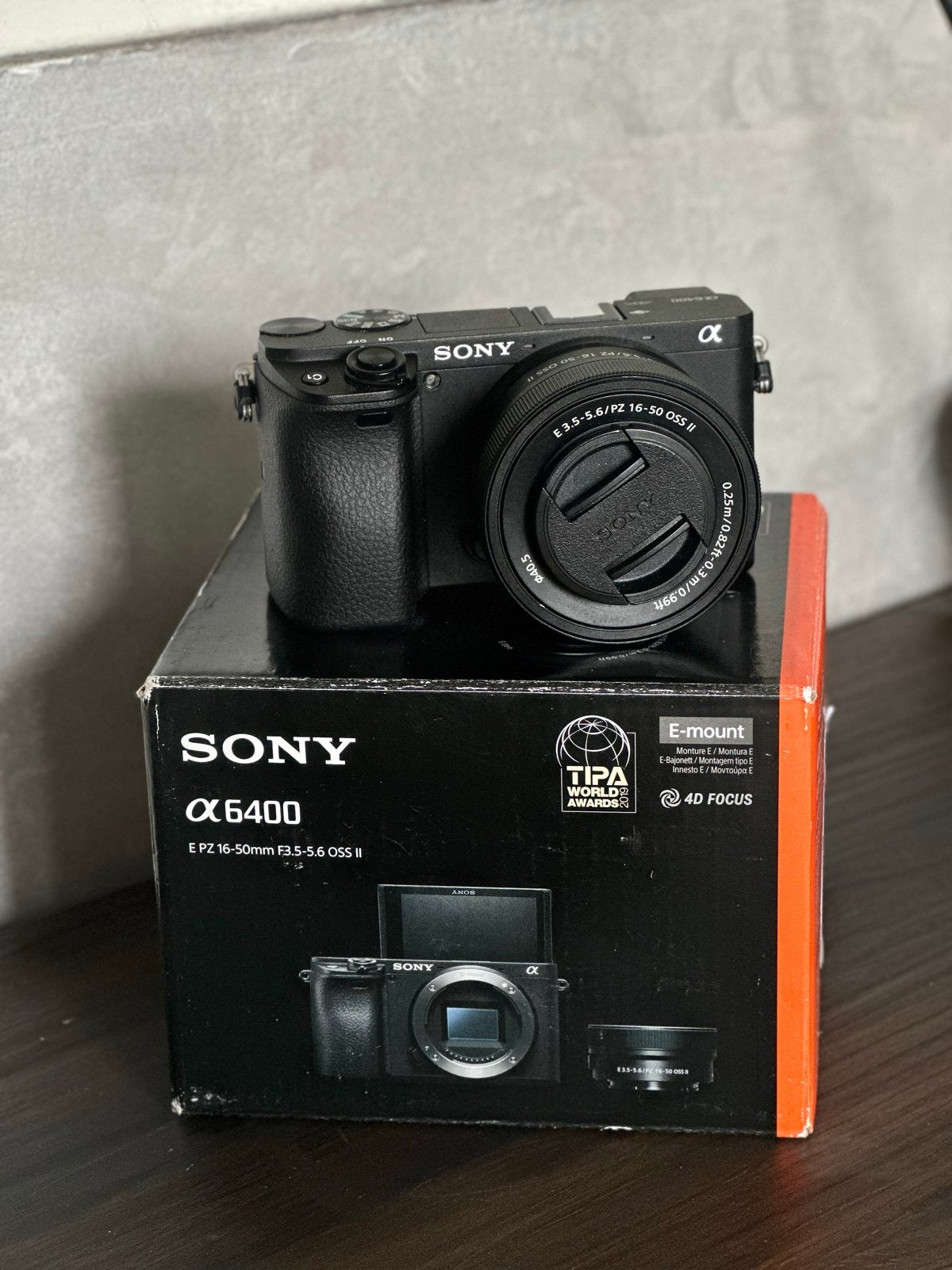 Sony A6400 systeemcamera’s compleet + 16-50mm lens, Audio, Tv en Foto, Beeldstabilisatie, Ophalen of Verzenden, Zo goed als nieuw