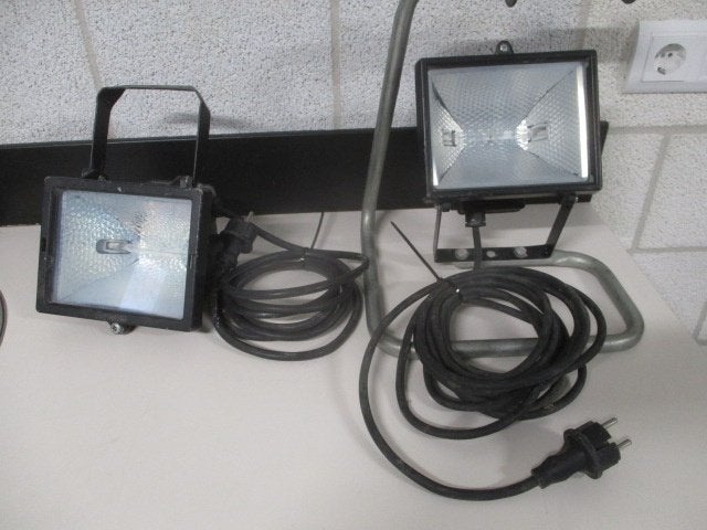 bouwlamp *Led bouwlamp *werkplaats verlichting *schijnwerper, Ophalen, Zo goed als nieuw, 500 watt of meer, Lamp