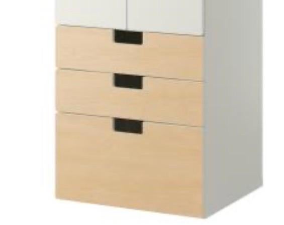 Stuav kledingkast met lades en deuren en lage kast met lades, Ophalen, Gebruikt, 50 tot 100 cm, Met lade(s)