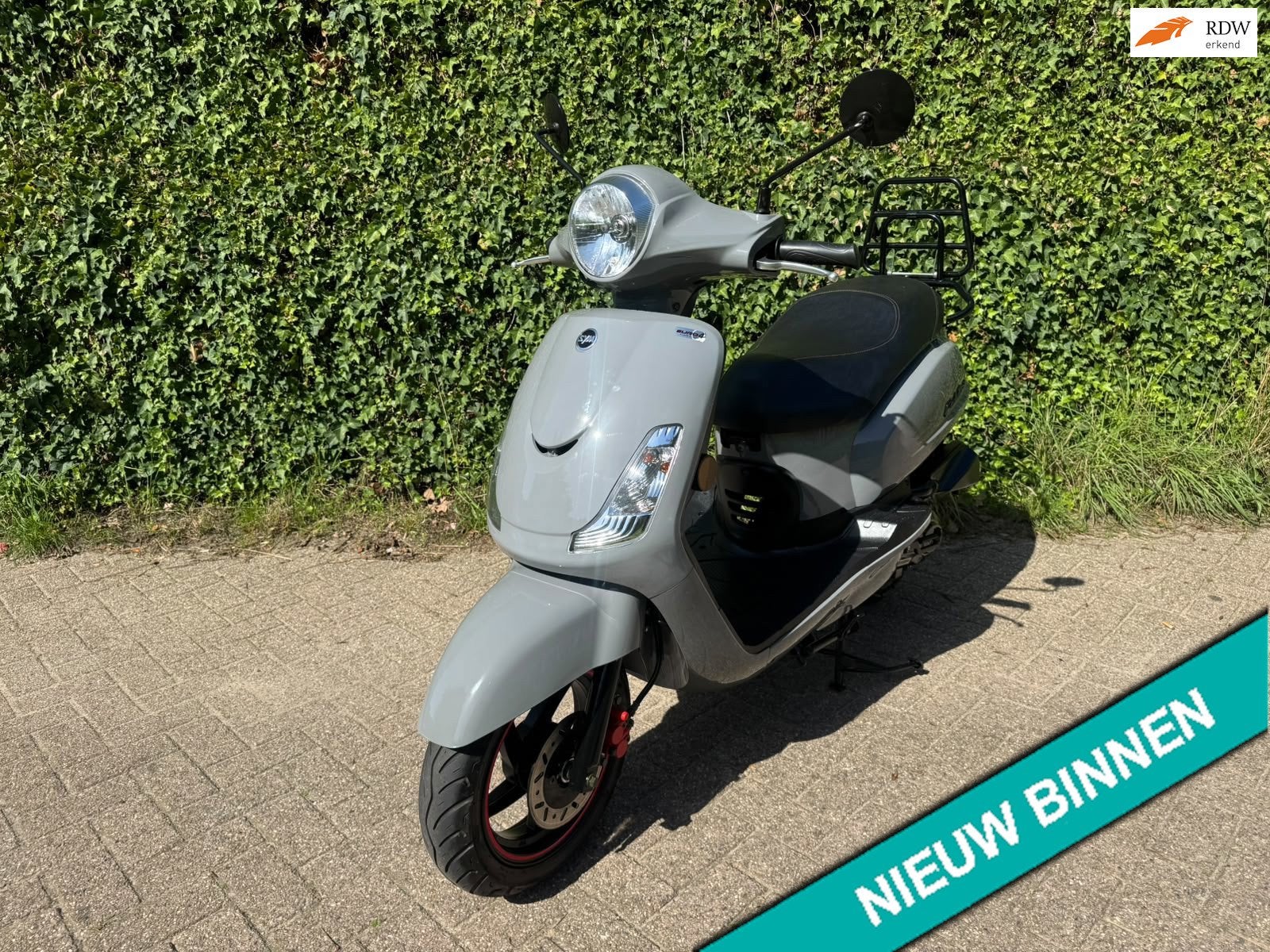 SYM Fiddle 2 45 km EURO4 Rich Grey BETAAL met in3, 49 cc, S, Benzine, Fiddle