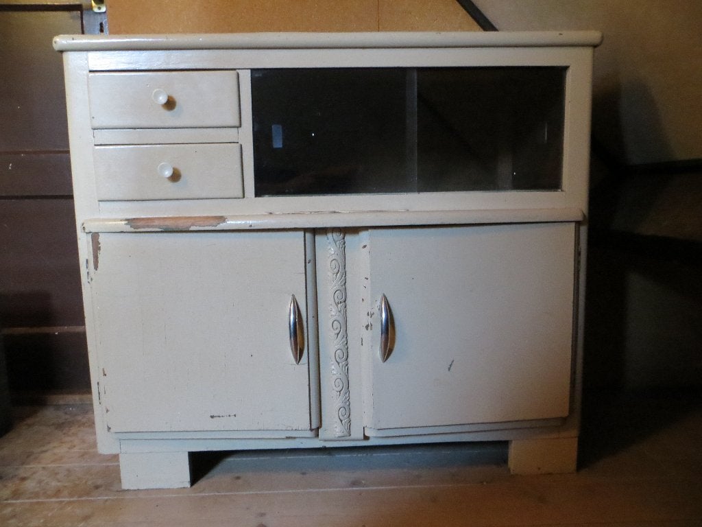 Oud TV kastje / dressoir / theekastje. Brocante. Landelijk, Huis en Inrichting, Ophalen, Gebruikt, 50 tot 100 cm, Minder dan 100 cm