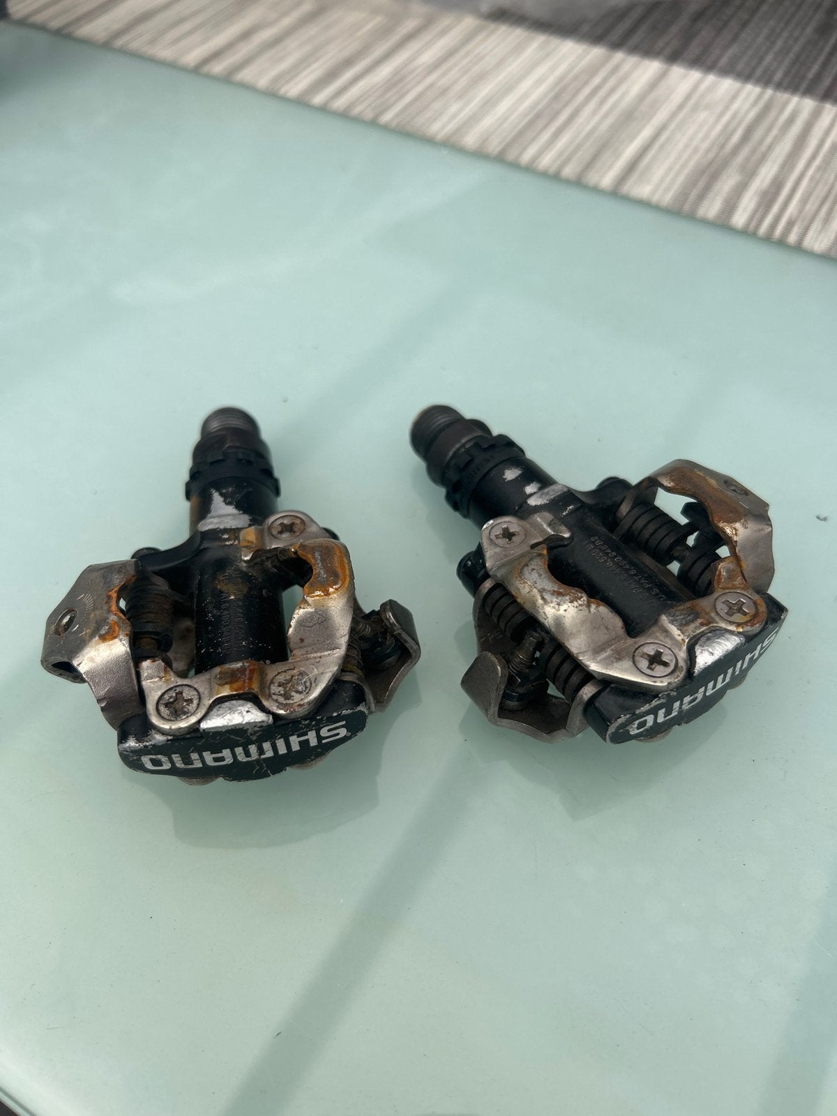Shimano SPD pedalen - Gebruikt, Fietsen en Brommers, Fietsonderdelen, Crankstel of Pedalen, Gebruikt, Staal, Ophalen of Verzenden