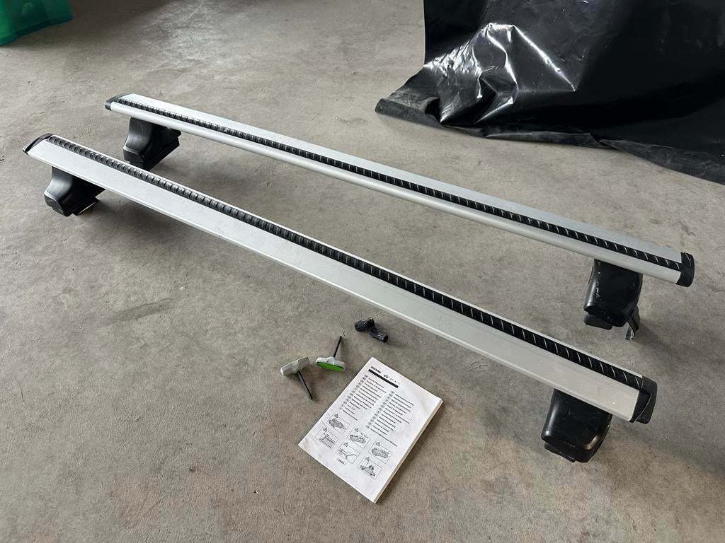 Originele Nissan X-Trail dakdragers (2013-2017), Auto diversen, Dakdragers, Ophalen, Nissan, Nissan, Zo goed als nieuw