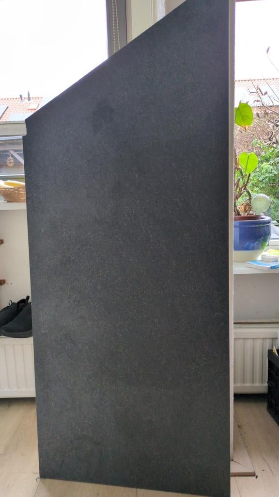 Aanrechtblad / plank Ikea donkergrijs, Doe-het-zelf en Verbouw, Hout en Planken, Ophalen, Minder dan 25 mm, Nieuw, Plank