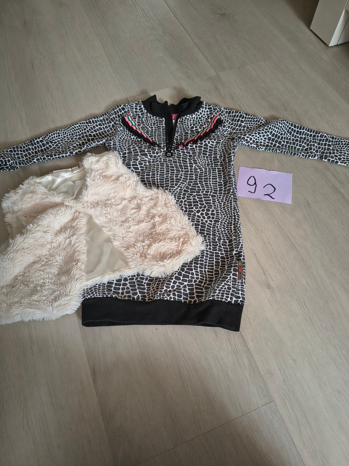 Jurk met bolero maat 92, Kinderen en Baby's, Kinderkleding | Maat 92, Ophalen of Verzenden, Gebruikt, Meisje, Jurk of Rok