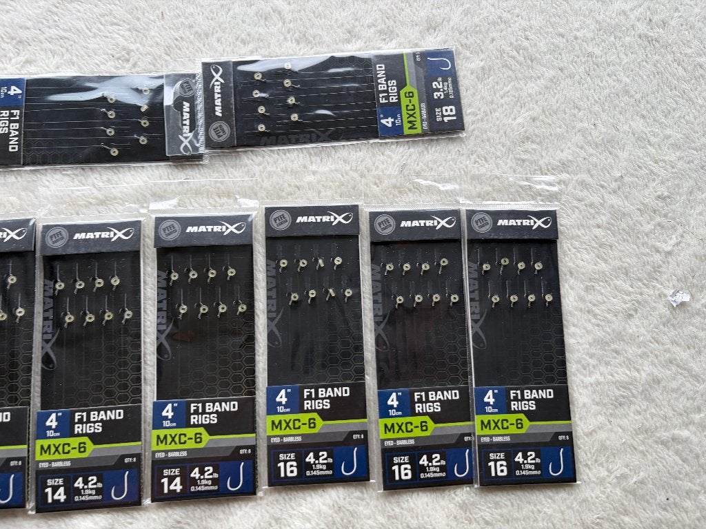 adv 325 / NIEUW mixset 9 pakjes onderlijnen MATRIX, Ophalen of Verzenden, Nieuw, Haak