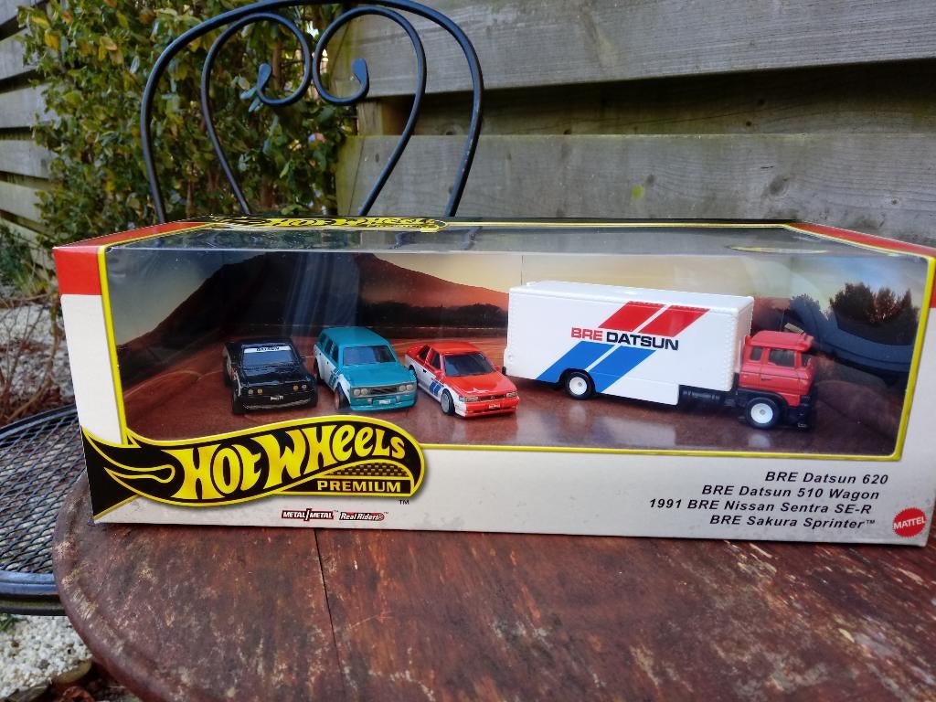 Bre Datsun Set Hotwheels RealRiders, Ophalen, Nieuw, Auto