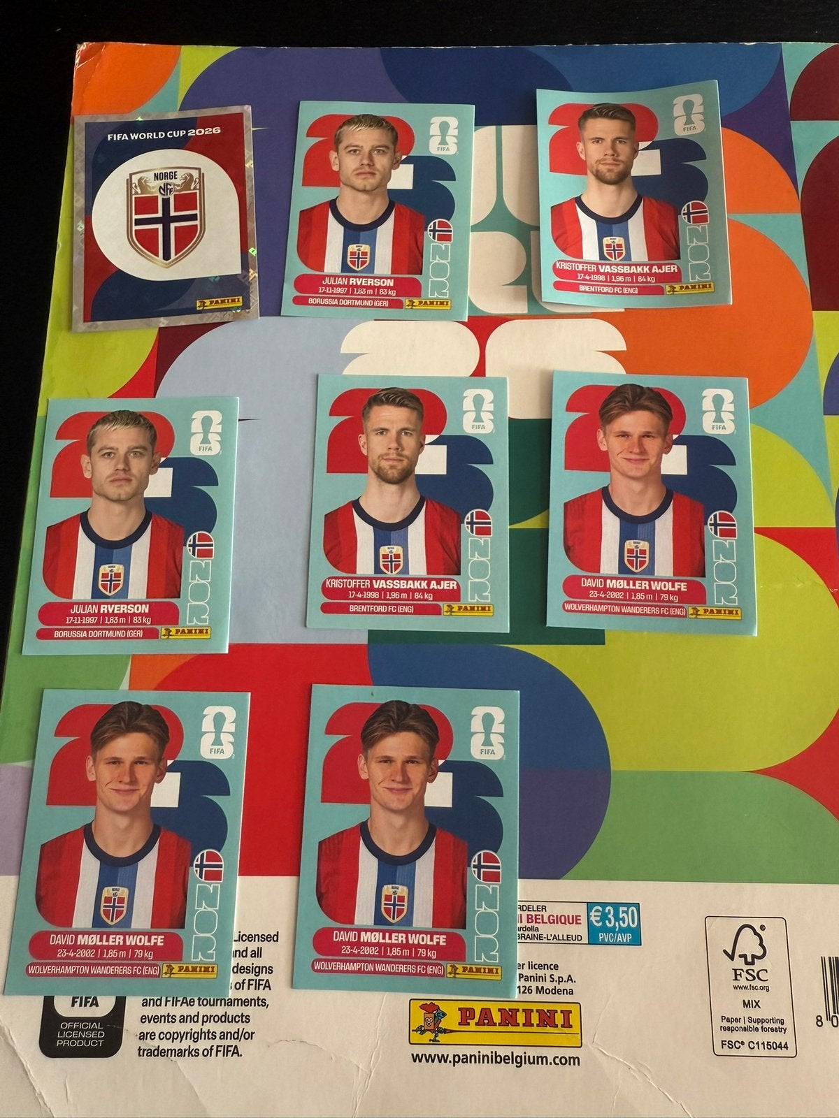 Panini wk stickers, Verzamelen, Ophalen of Verzenden, Zo goed als nieuw, Buitenlandse clubs, Poster, Plaatje of Sticker