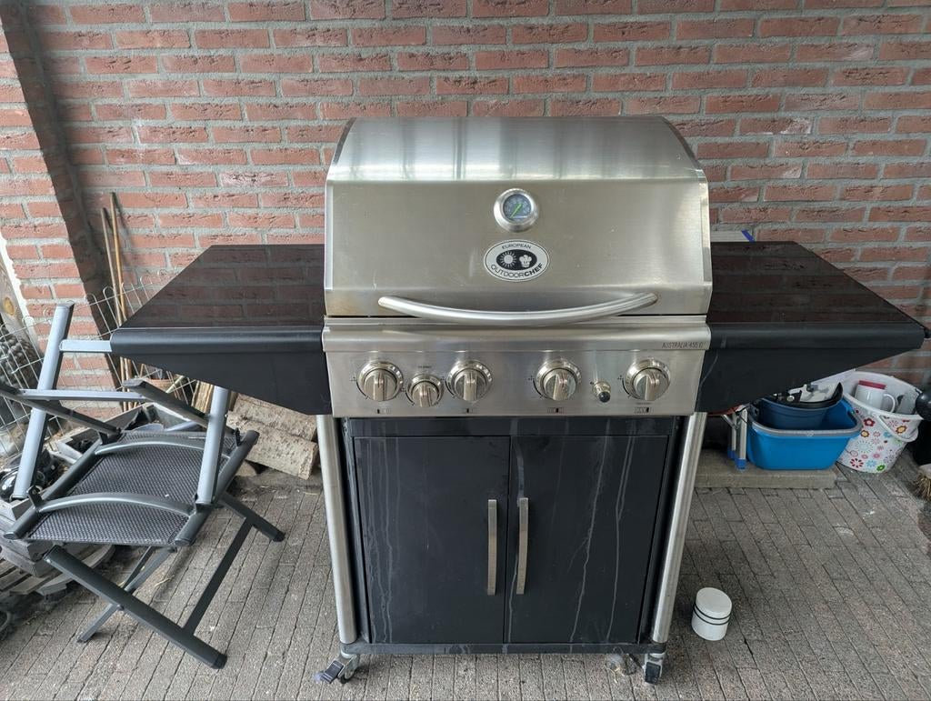 Te Koop. Gas bbq OutdoorChef Australia 455G, Tuin en Terras, Ophalen