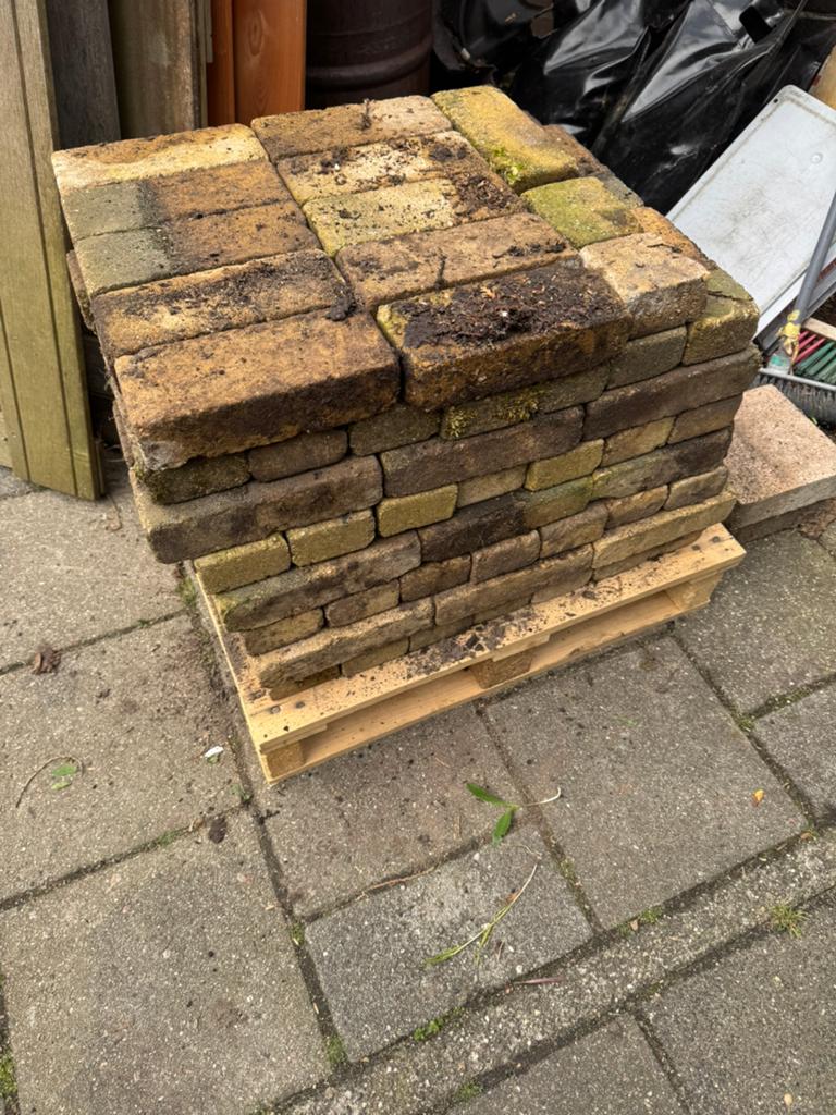 Waaltjes - Gebruikte klinkers voor tuin of oprit, Tuin en Terras, Ophalen, Overige materialen, Gebruikt, Klinkers