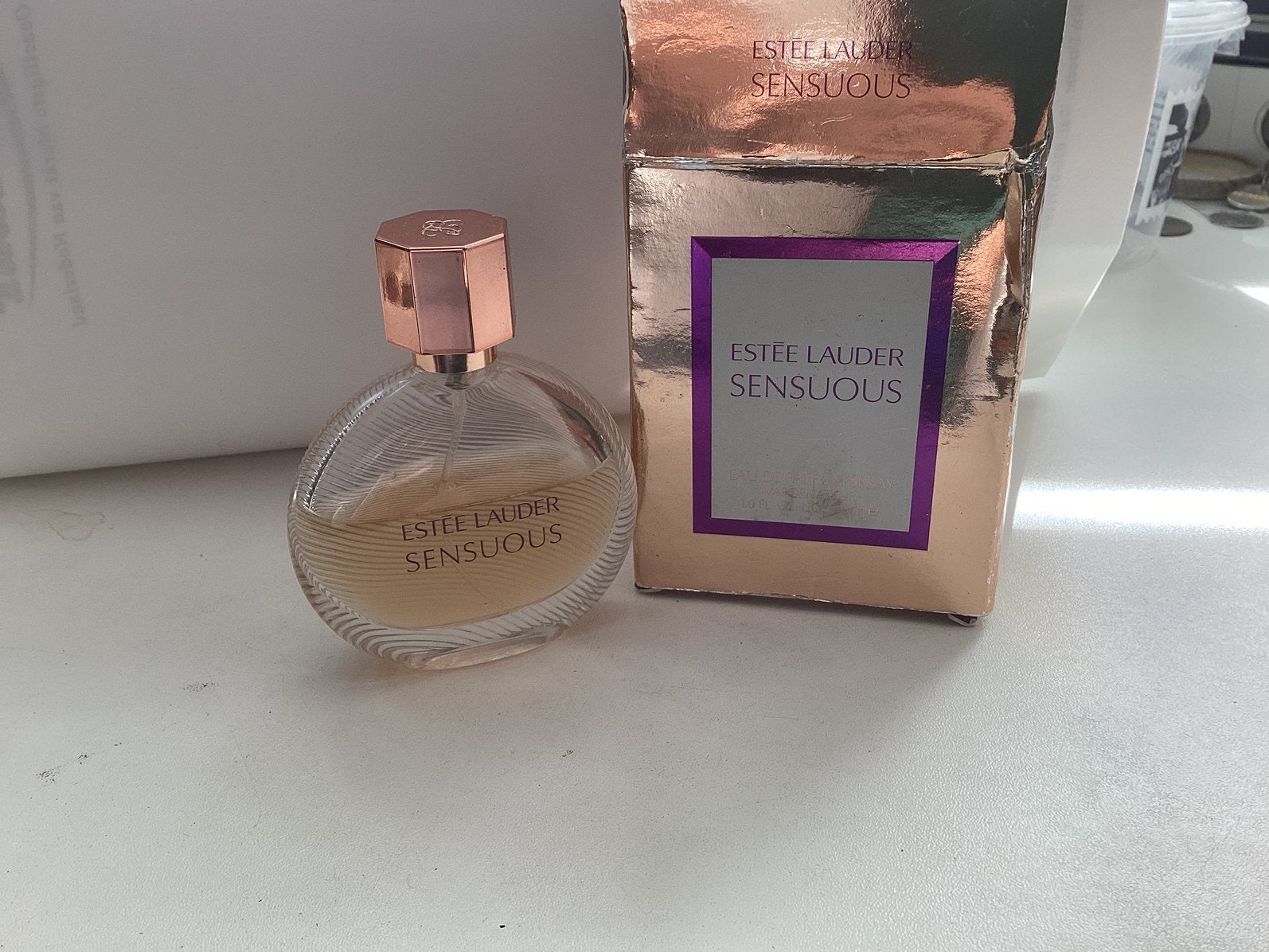 Estée Lauder Sensuous Eau de Parfum flesje, Ophalen of Verzenden, Zo goed als nieuw, Parfumfles, Gevuld