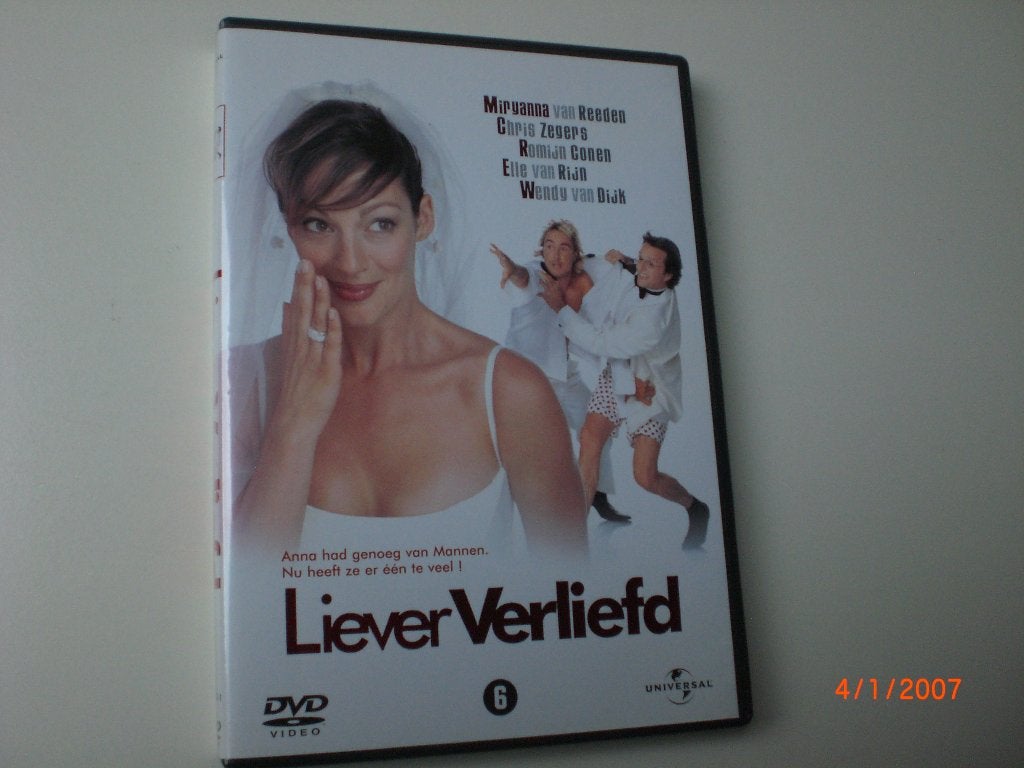 dvd Liever verliefd Miryanna van Reeden Chris Zegers Wendy, Vanaf 6 jaar, Ophalen of Verzenden, Zo goed als nieuw, Komedie