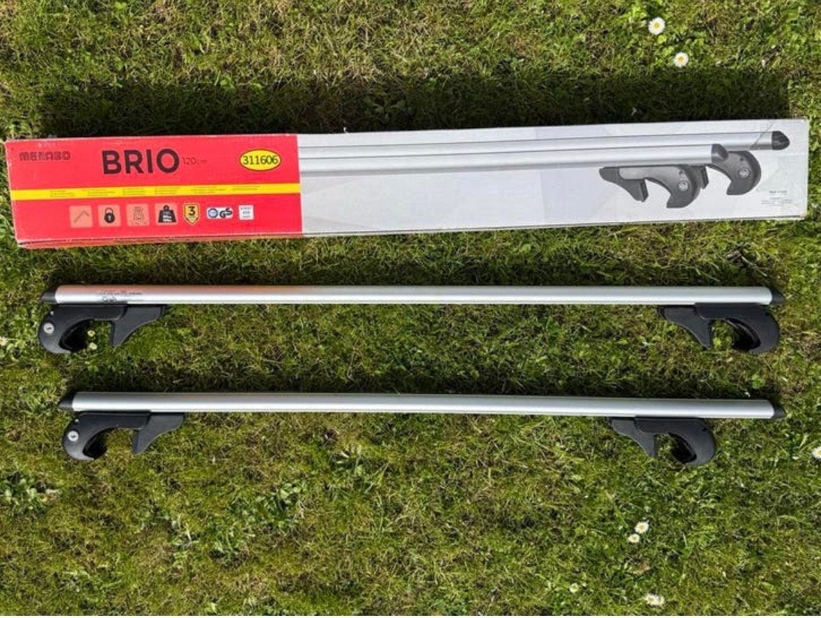 Menabo Brio 120cm dakdragers, Auto diversen, Dakdragers, Zo goed als nieuw, Ophalen of Verzenden