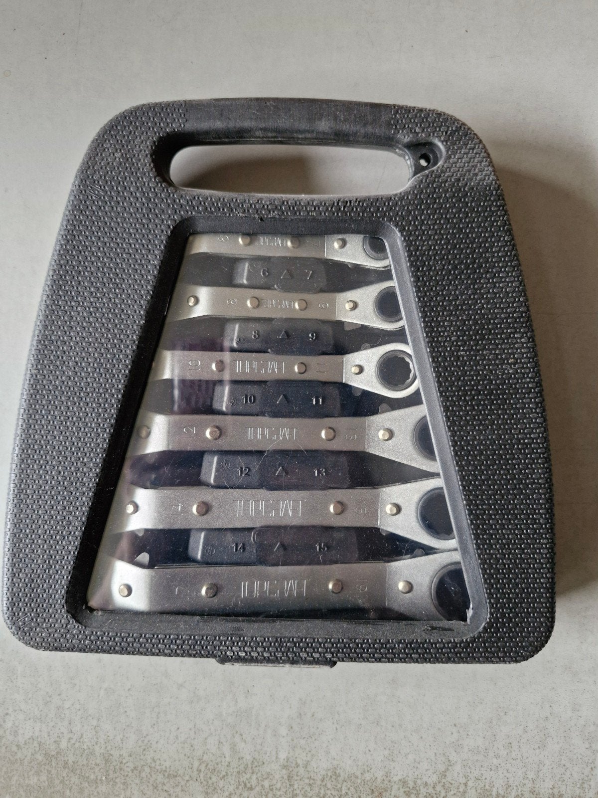 Top Craft Ratel Ringsleutelset 6-delig – Compleet, Ophalen of Verzenden, Zo goed als nieuw, Gereedschapsset