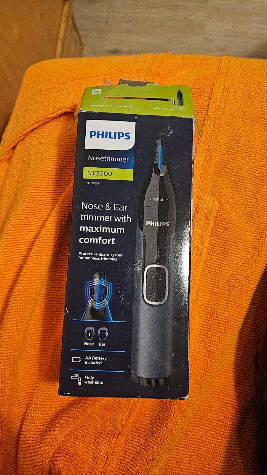 Philips NT2000 neustrimmer voor neus en oren, Ophalen of Verzenden, Nieuw, Scheren en Epileren