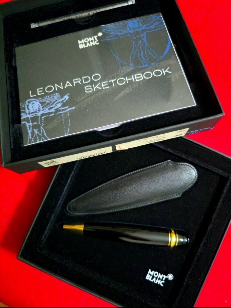 Te koop gevraagd box en hoesje voor de Mont Blanc Leonardo, Verzamelen, Ophalen, Vulpen, Overige merken