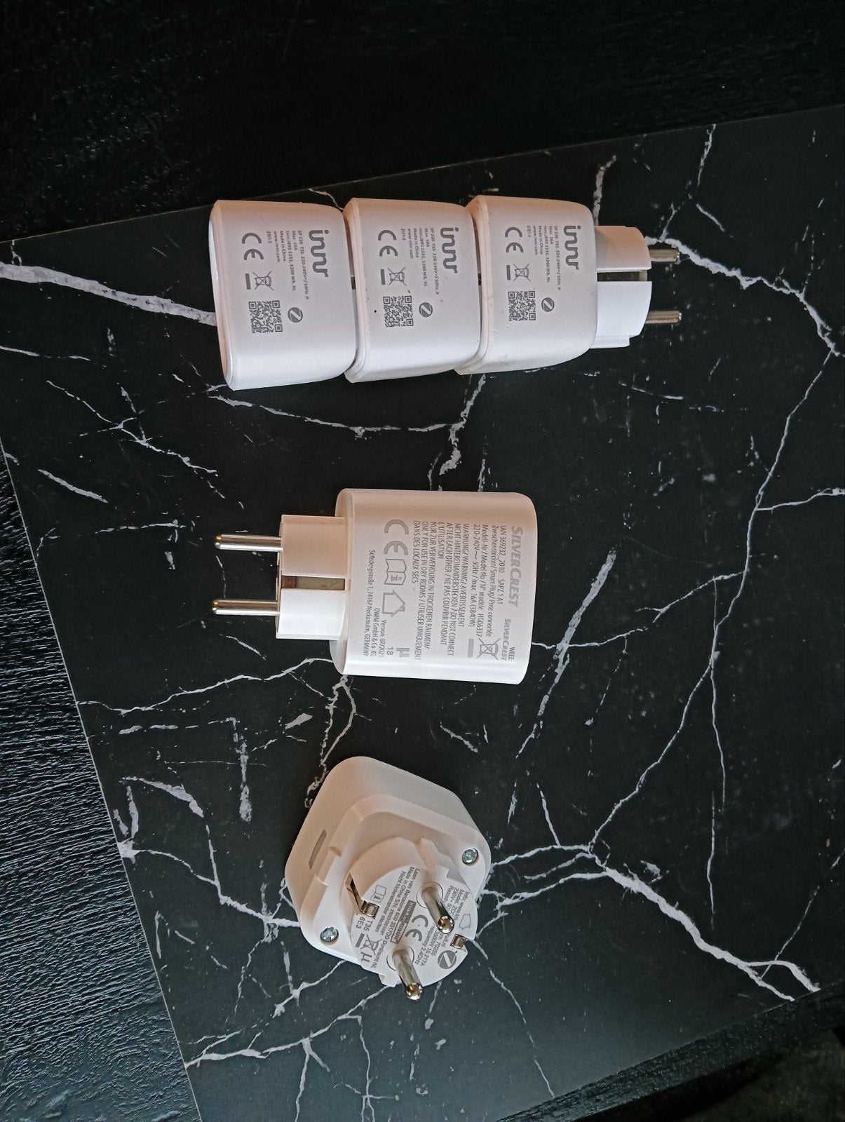 6x Zigbee Smart Plugs (zonder energiemeting), Gebruikt, Kunststof, Ophalen of Verzenden, Modern