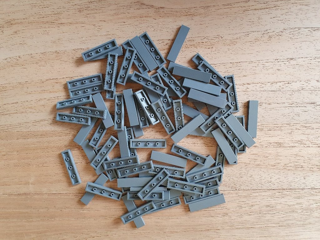 Partij N38=100x Nieuwe Lego tegels 1x4 (Meerdere setjes), Lego, Lego, Lego, Nieuw