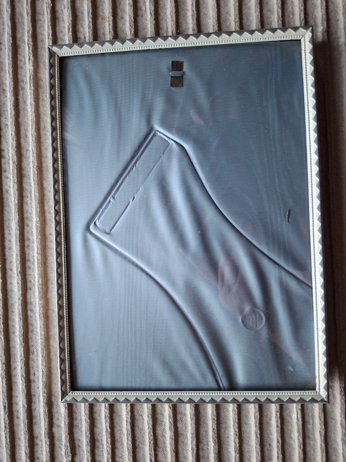Fotolijst met bol glas, zilverkleurig, staand en hangend, Ophalen of Verzenden, Glas, Hangend, Fotolijst