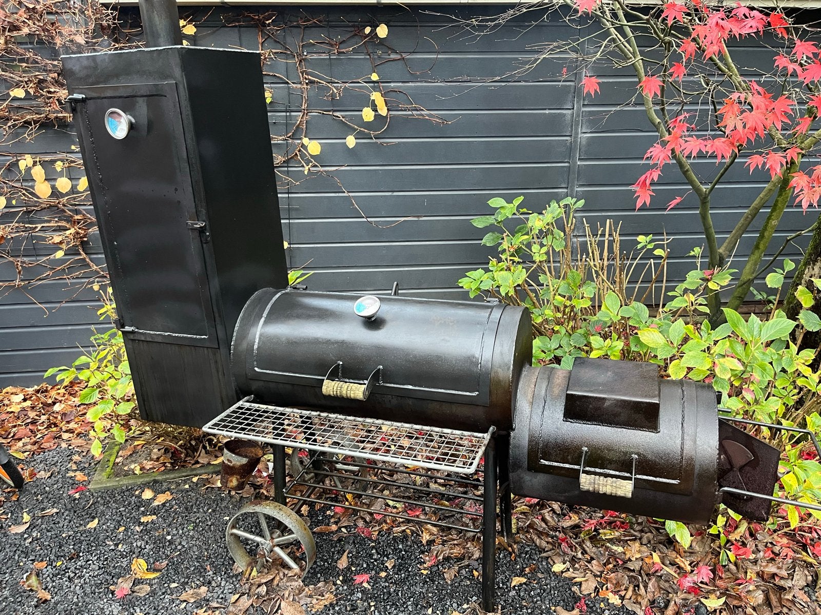 Witkamp 16 inch Smoker met extra rekken (4mm staal), Ophalen, Zo goed als nieuw