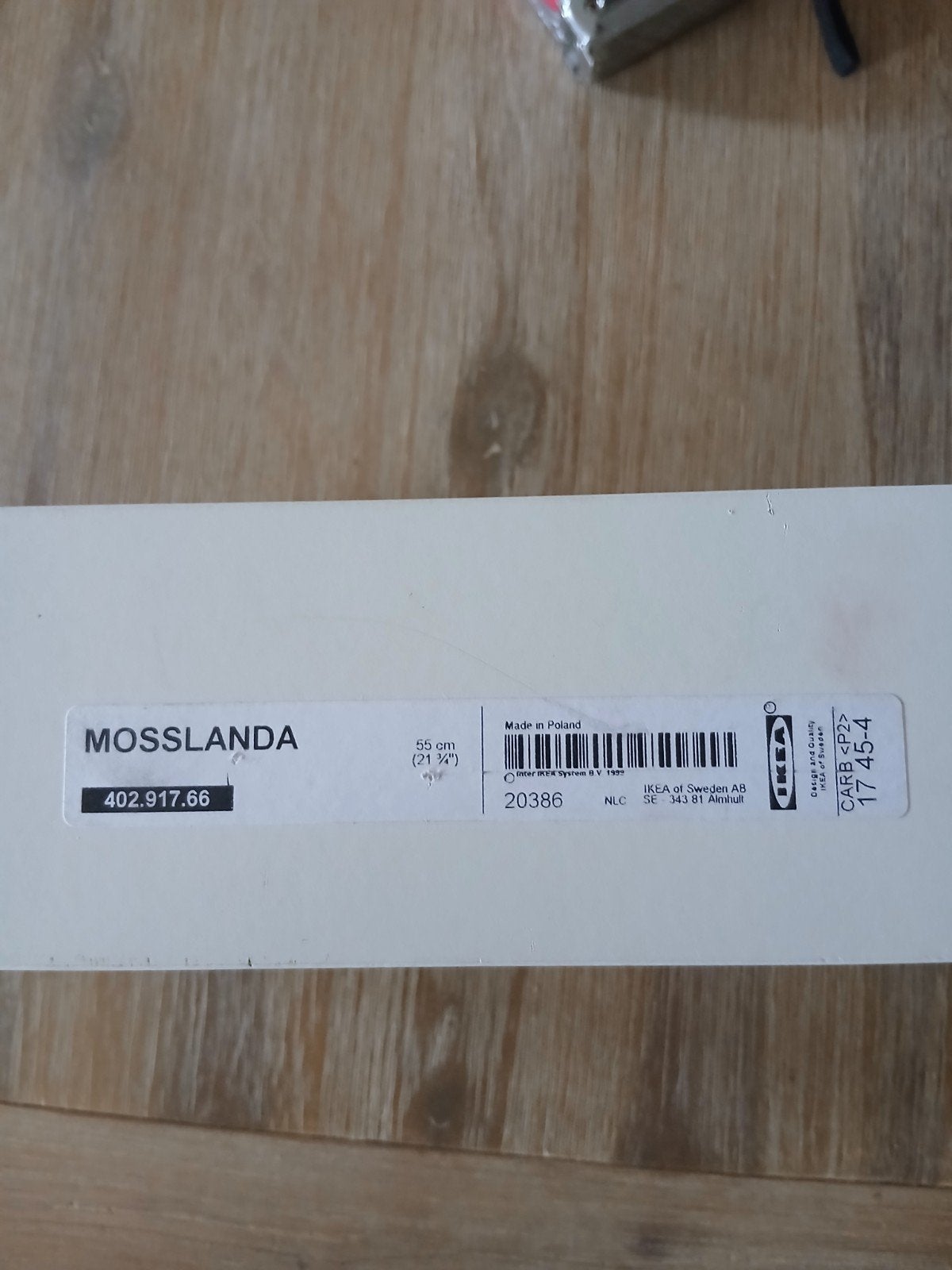 Ikea mosslandia wit hangplank., Ophalen of Verzenden