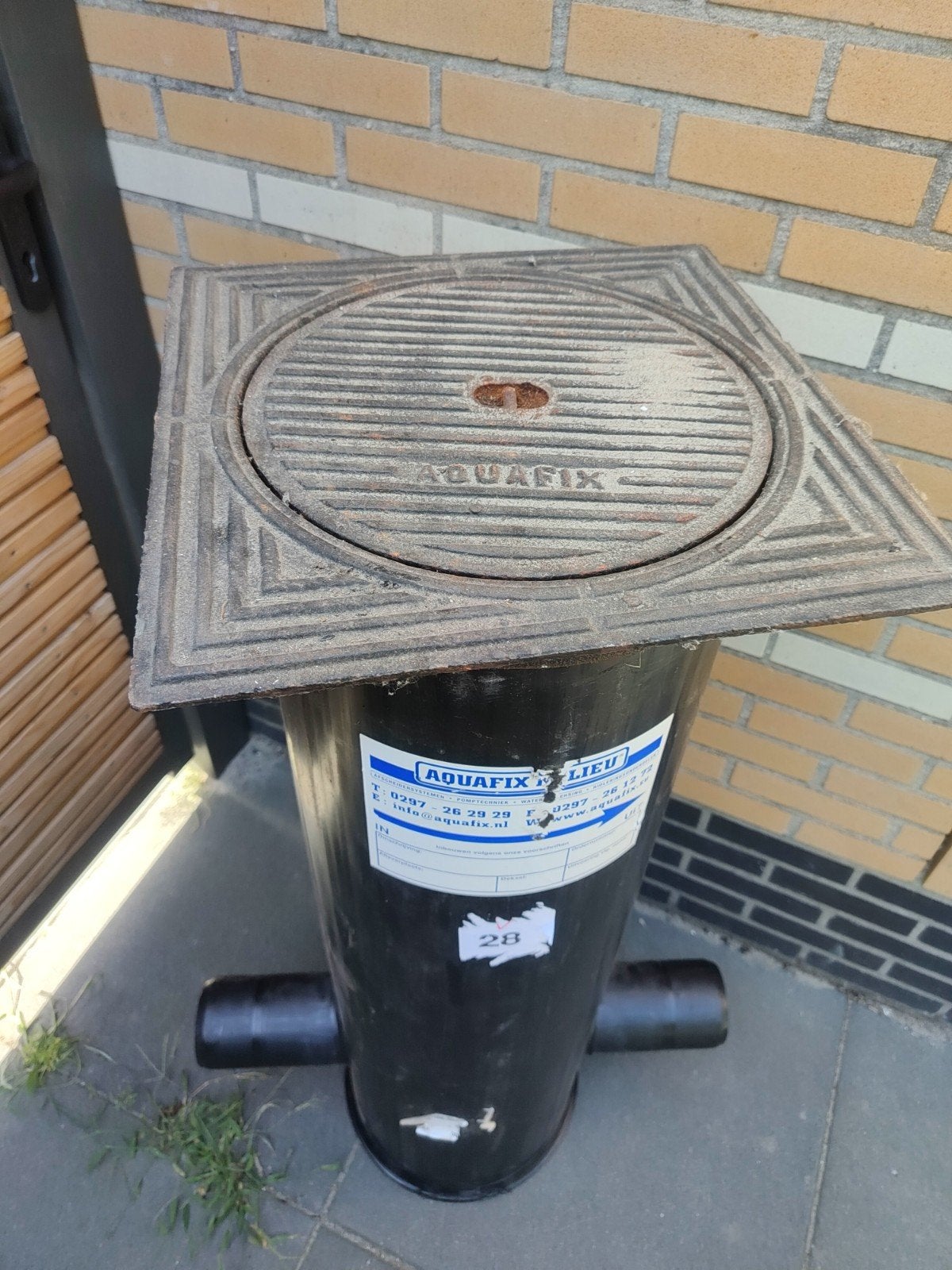 Straatkolk Aquafix Milieu met deksel, Ophalen, Afvoer, Pvc, Nieuw
