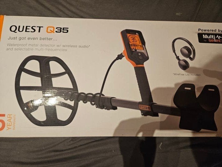 Quest Q35 Metaaldetector - zonder oplader!, Overige merken, Discriminatie metaaldetectie, Meer dan 30 cm, Ophalen of Verzenden