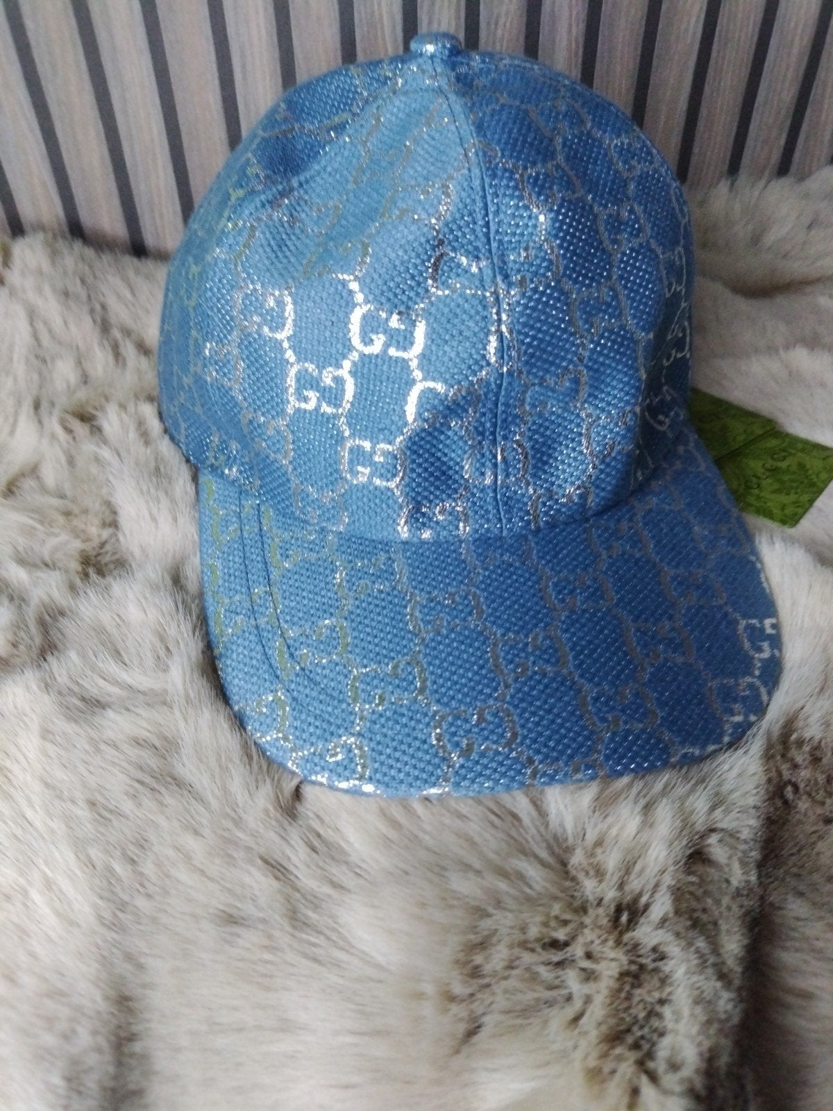 Pet Blauw met Zilveren Monogram, Nieuw, One size fits all, Ophalen of Verzenden, Pet