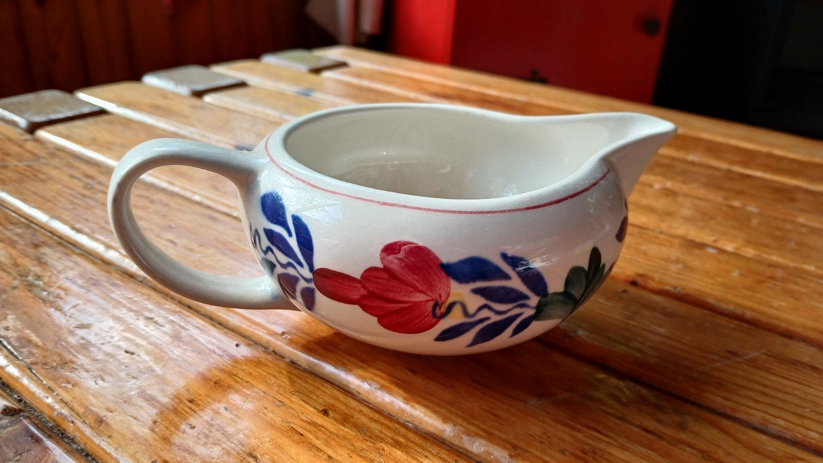 Antieke Boerenbont Boch Frères Delfts Blauw Suikerpot en Mel, Ophalen of Verzenden