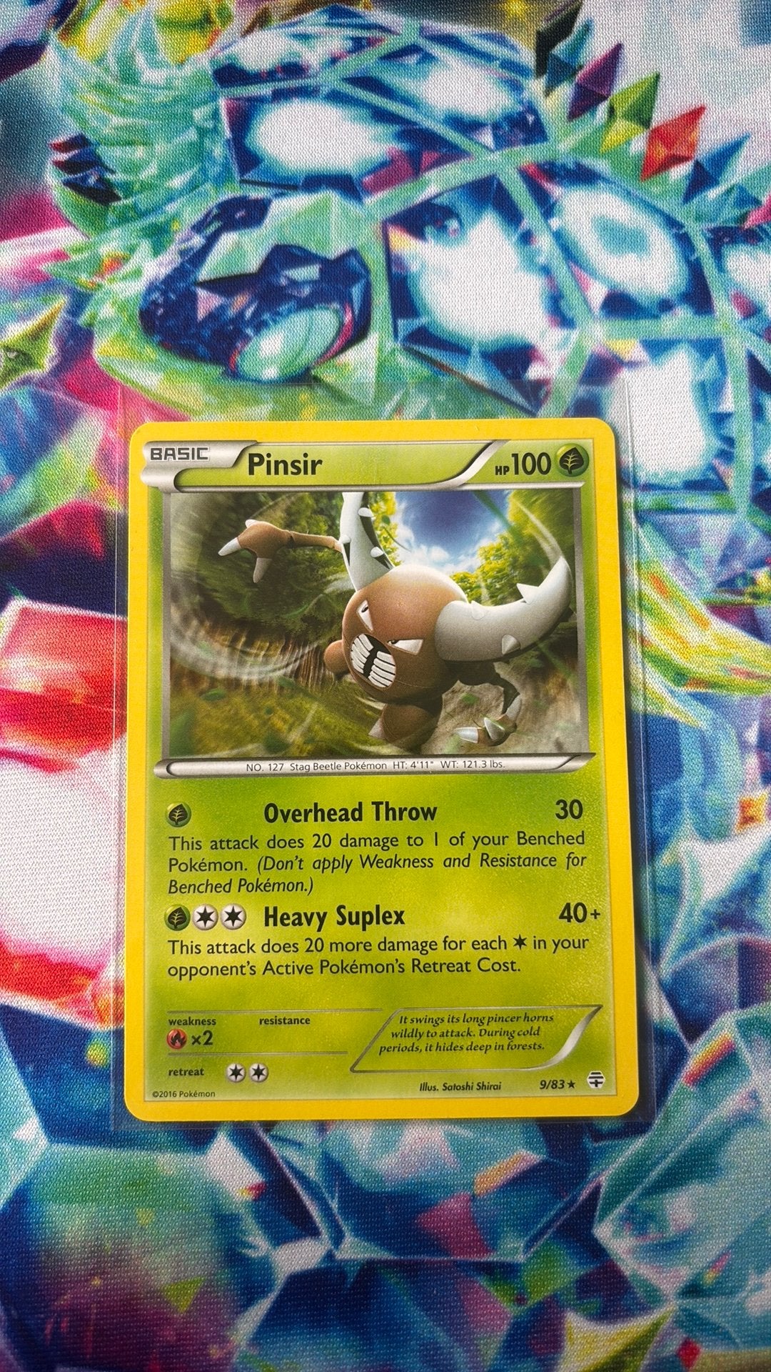 Pinsir 9/83 generations, Hobby en Vrije tijd, Verzamelkaartspellen | Pokémon, Ophalen, Zo goed als nieuw