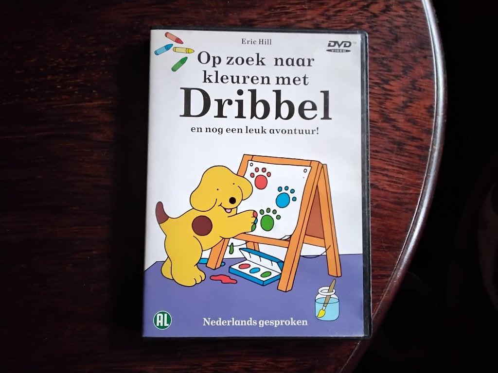 Dribbel Op zoek naar kleuren met dribbel, origineel, Avontuur, Alle leeftijden, Ophalen of Verzenden, Zo goed als nieuw