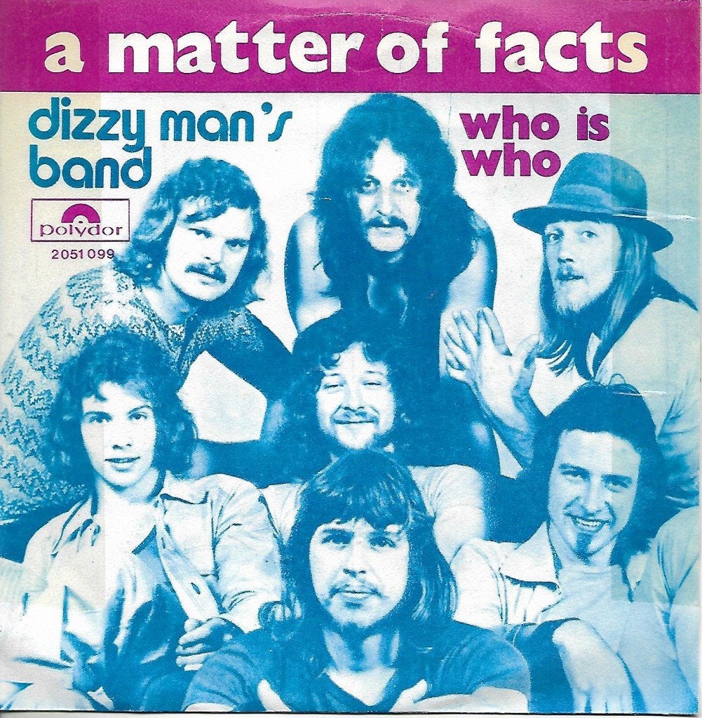 Dizzy Man`s Band - A matter of facts, Cd's en Dvd's, Vinyl Singles, Ophalen of Verzenden, Gebruikt, 7 inch, Pop