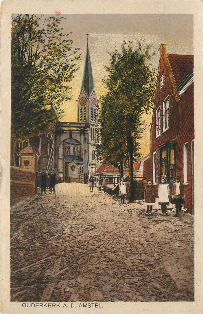 702-088-049 Ouderkerk A D Amstel, Verzamelen, Ansichtkaarten | Nederland, Verzenden, Voor 1920, Noord-Holland