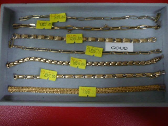 aanbieding gouden armbanden diverse maten en gewichten >>>, Ophalen of Verzenden, Nieuw, Overige kleuren, Goud