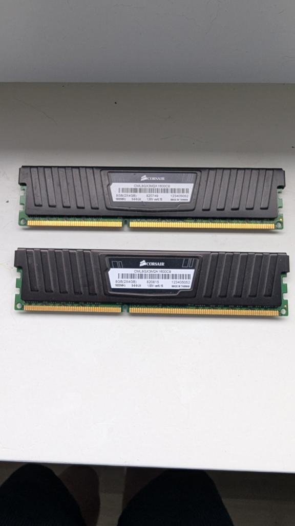 Corsair 8gb ddr3 desktop ram geheugen, Computers en Software, RAM geheugen, Ophalen of Verzenden, Zo goed als nieuw, DDR3, Desktop