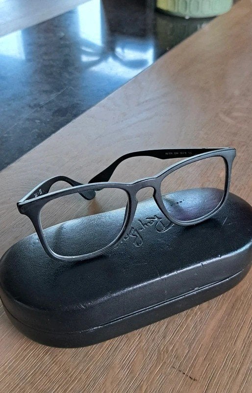 rayban bril, Sieraden, Tassen en Uiterlijk, Zonnebrillen en Brillen | Heren, Zwart, Ophalen of Verzenden, Zo goed als nieuw, Ray-Ban