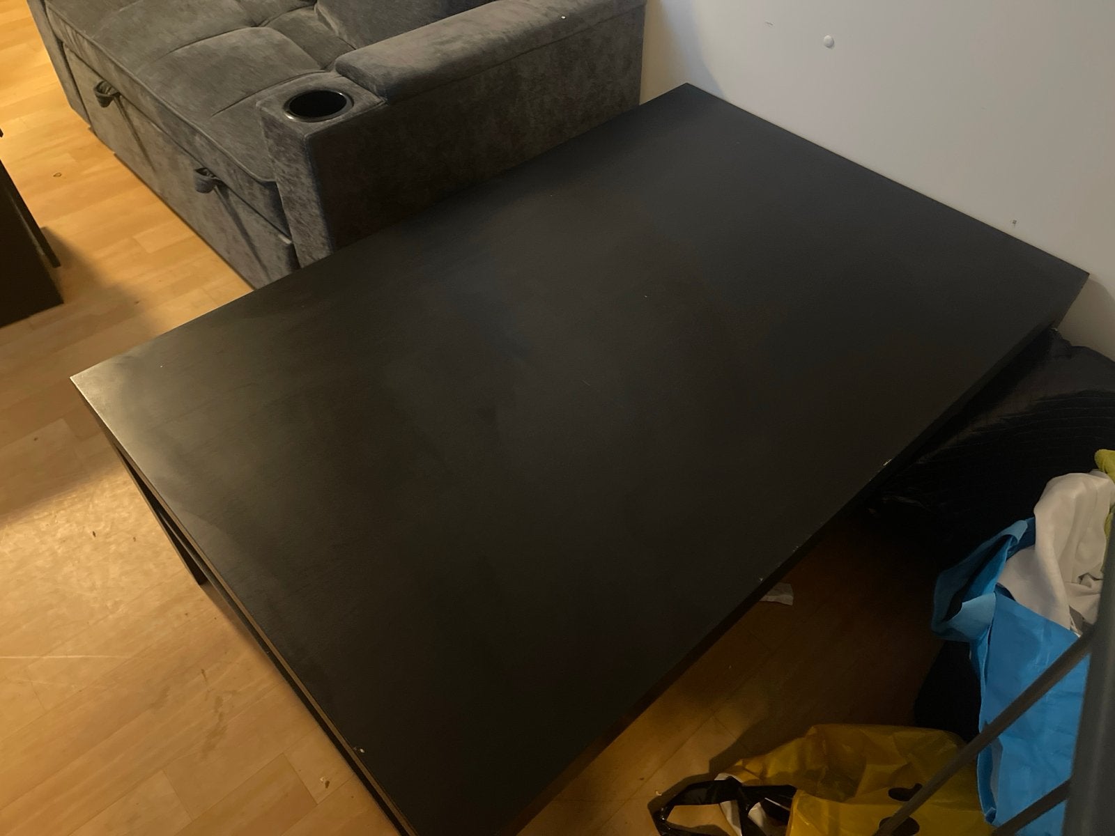 IKEA LACK Salontafel Zwartbruin 118x78 cm, Gebruikt, 100 tot 150 cm, Overige houtsoorten, 50 tot 100 cm