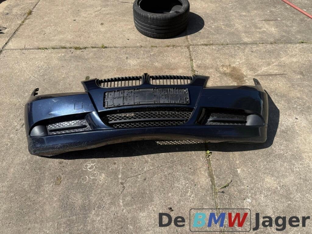 Voorbumper monacoblau BMW 3-serie E90 E90 51117058443, Gebruikt, Voor, Ophalen of Verzenden, Bumper