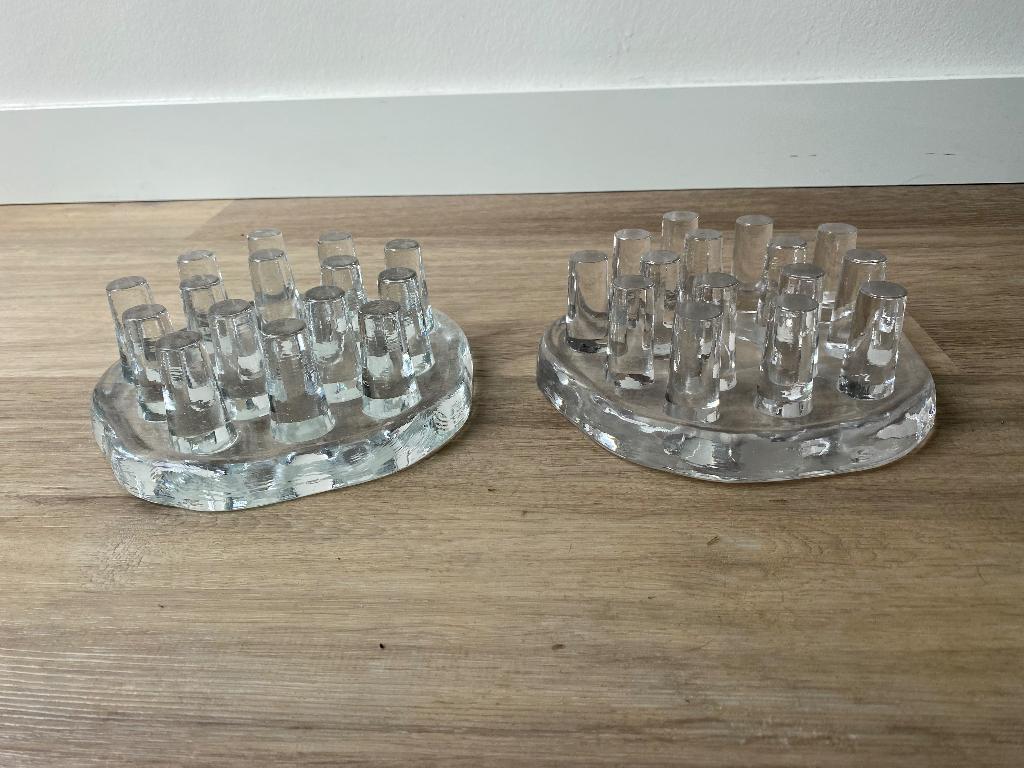 warmhouder/ rechaud (2 stuks), Overige typen, Ophalen of Verzenden, Gebruikt, Glas
