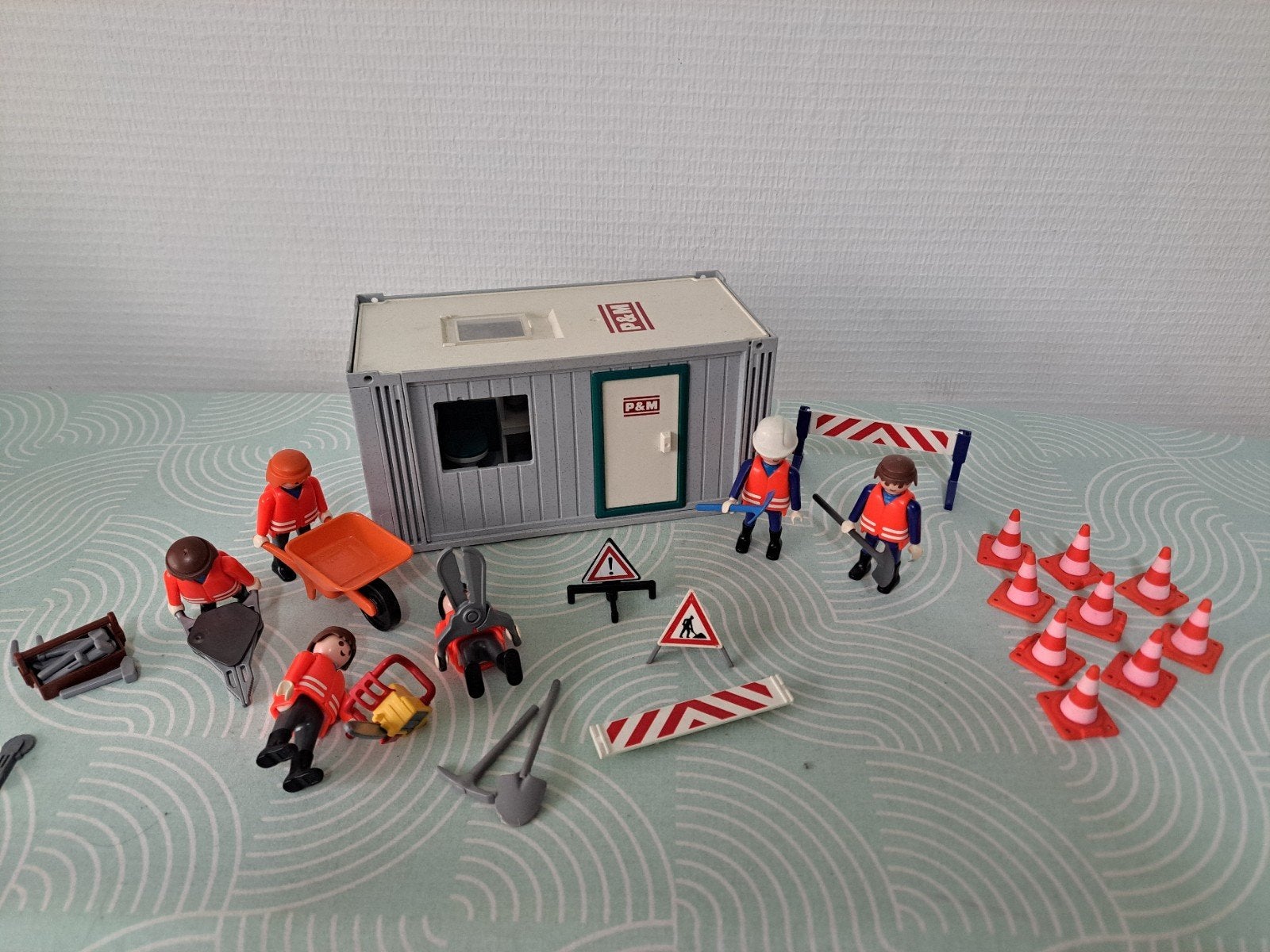 Playmobil Bouwcontainer (setnummer 3260) met veel extra's, Ophalen of Verzenden, Gebruikt, Jongen of Meisje