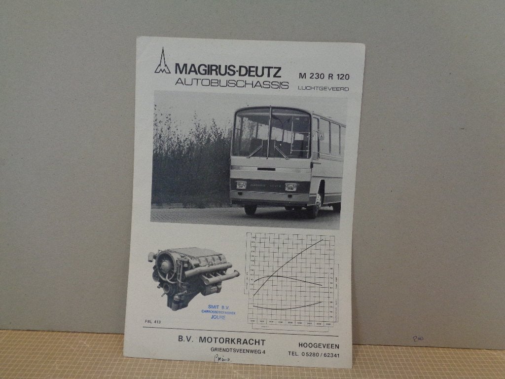 brochure magirus deutz, Ophalen of Verzenden, Zo goed als nieuw, Overige merken