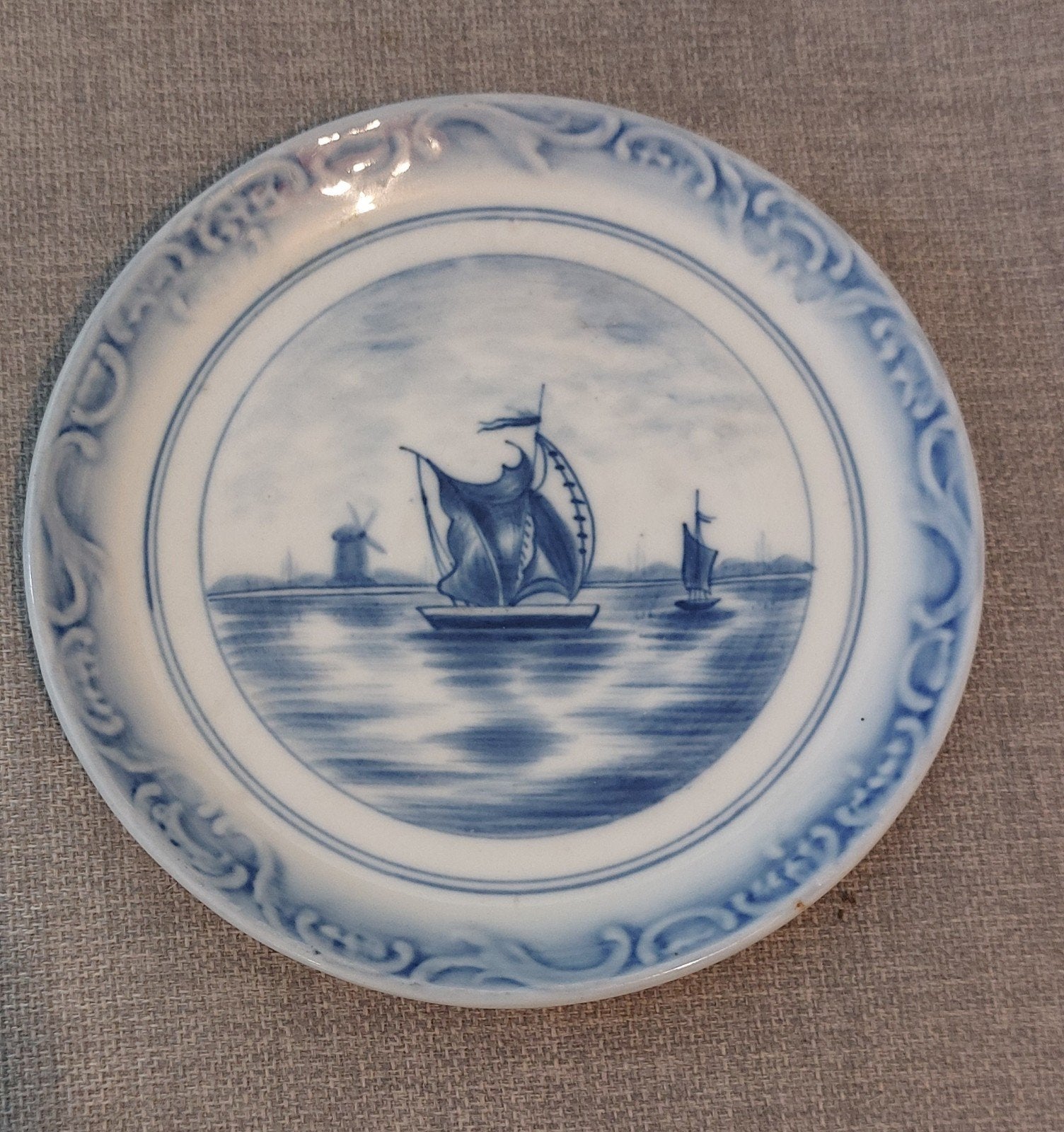 Antiek porseleinen wandbord Rauenstein ca. 1894-1929!!, Ophalen of Verzenden