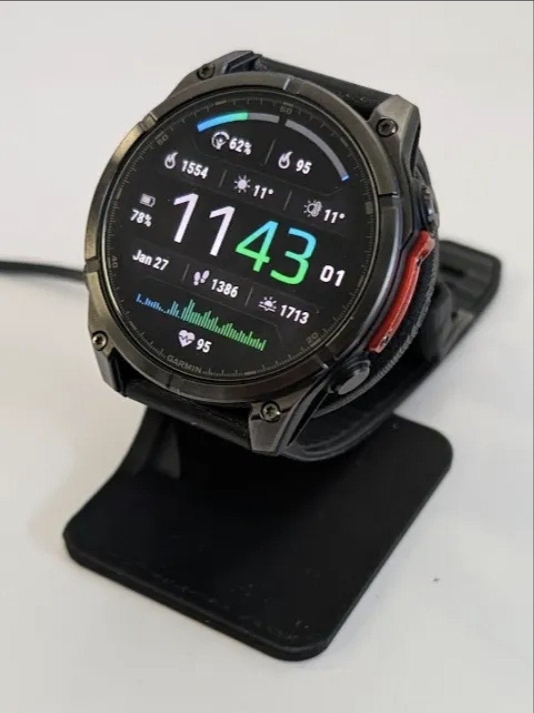Oplaadstandaard Garmin Fenix 6/7/8/9 & Epix - 40+ kleure, Ophalen of Verzenden