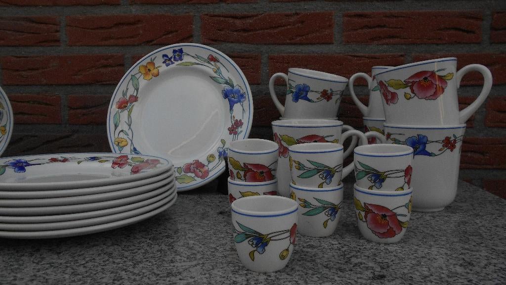 9 x eierdopje peper zout Wood and Son Alpine Meadow nieuwst, Antiek en Kunst, Antiek | Servies los, Ophalen of Verzenden