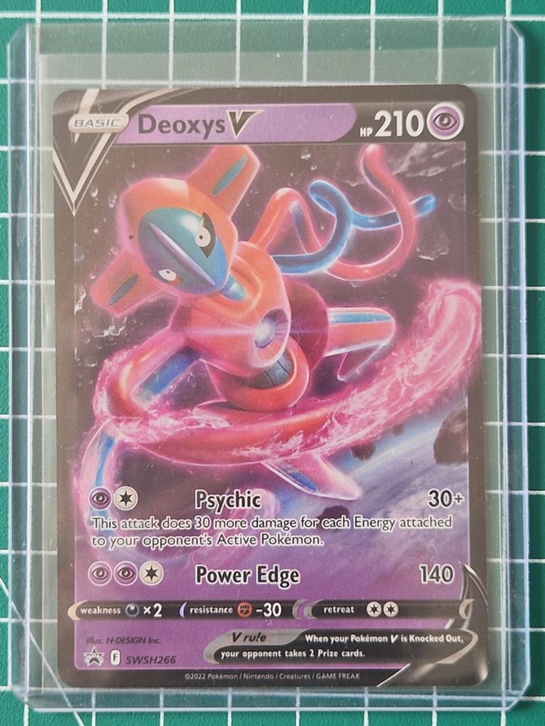 Pokémon kaart, Deoxys V, #SWSH266, Ophalen of Verzenden, Zo goed als nieuw