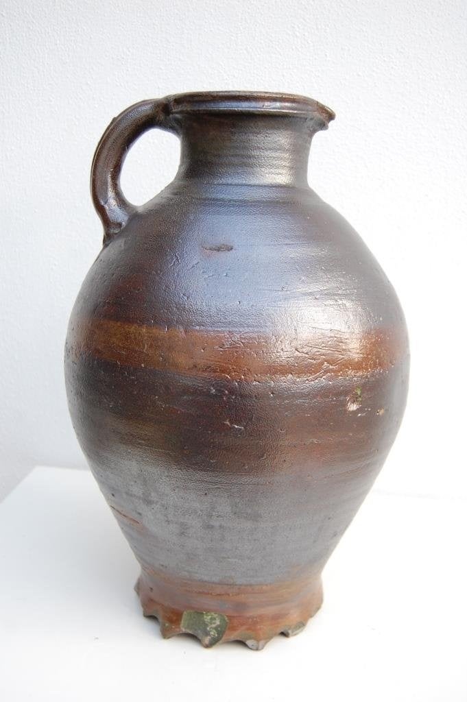 Steengoed kruik kan Putzkanne waterkan Langerwehe ca. 1800, Antiek en Kunst, Ophalen