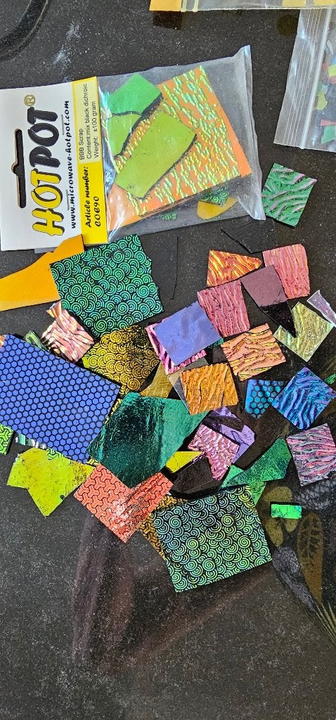 400 gr DiCHROIC glas, Millefiori, glasfrit, glaspla. COE 90, Ophalen of Verzenden, Nieuw