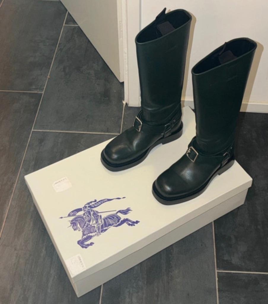 Burberry leren knie laarzen maat 38 authentiek, Hoge laarzen, Ophalen of Verzenden, Zo goed als nieuw, Burberry
