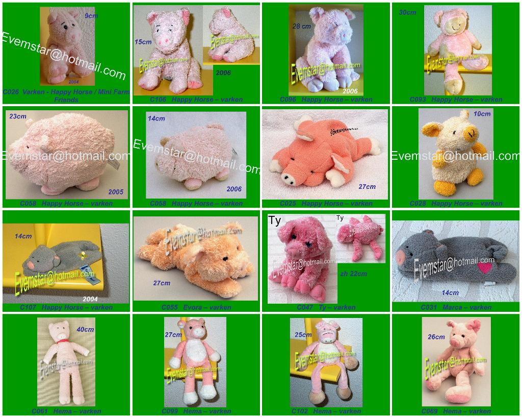 varken varkentje Evora Ty Marca Hema Nicotoy ea merken, Ophalen, Zo goed als nieuw, Overige typen